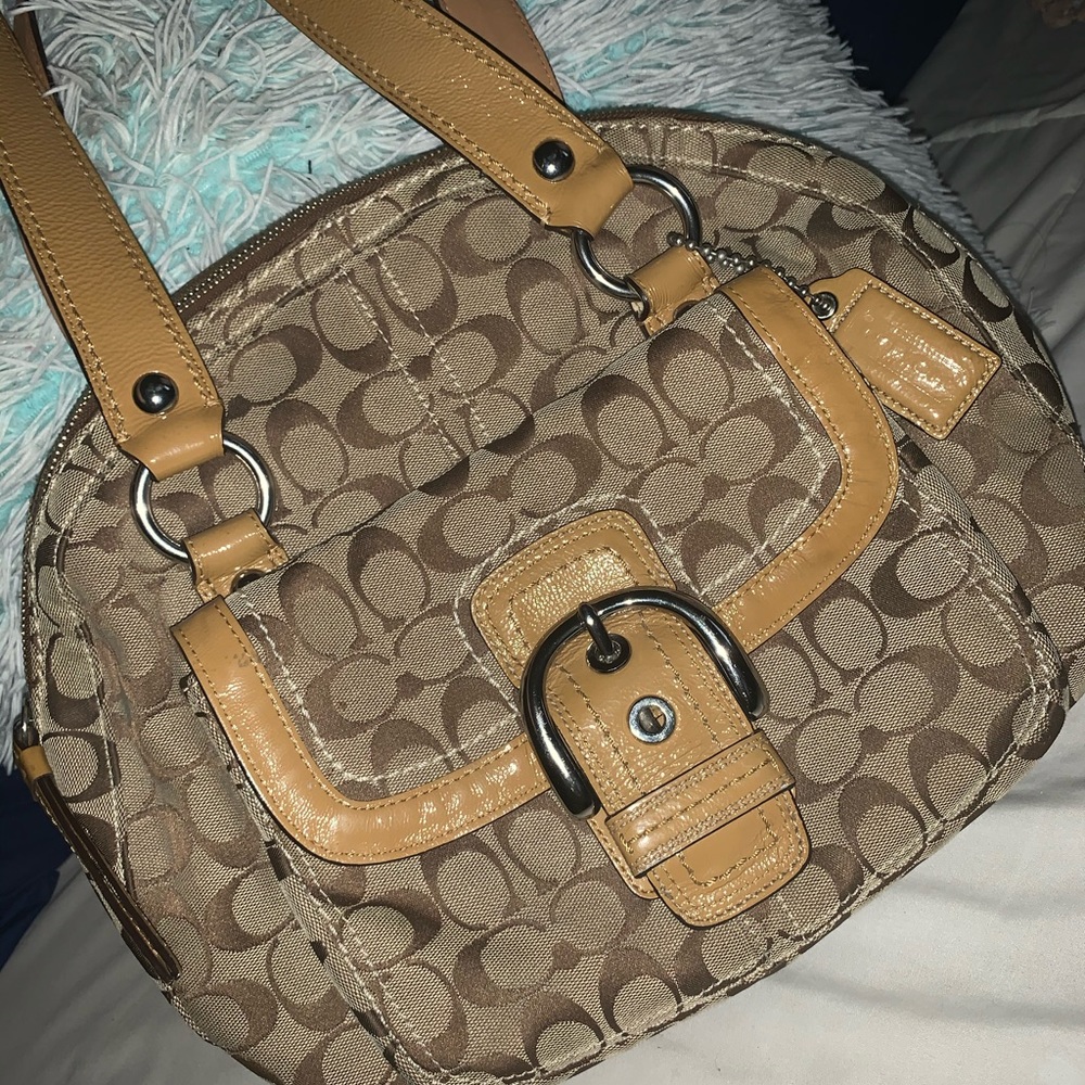 Coach beige handbag